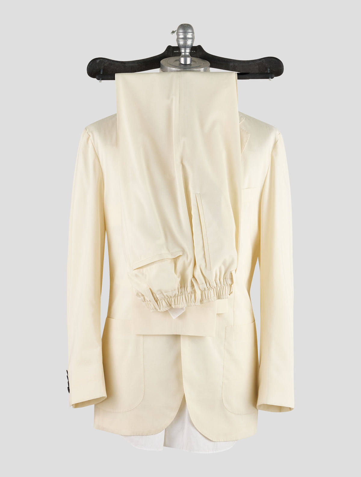 Kiton Knt White Virgin Wool Suit