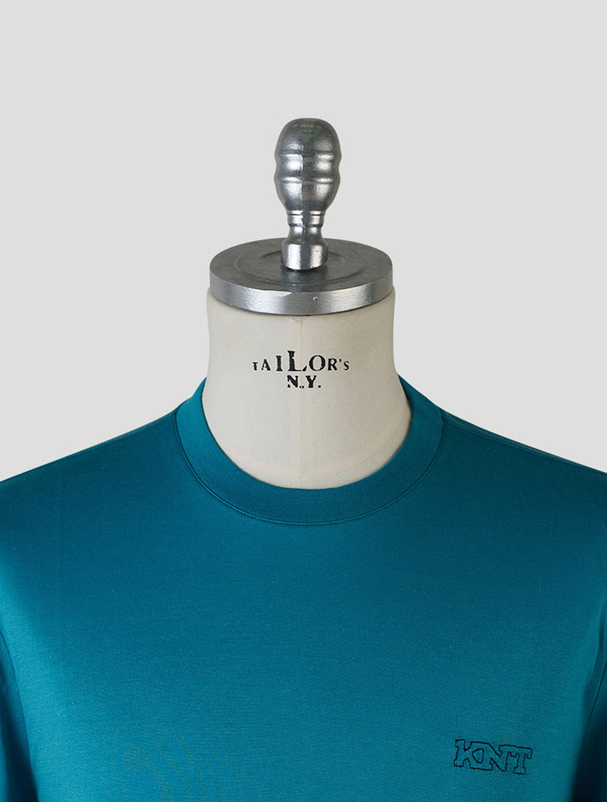 Kiton Knt Petrol Cotton T-Shirt