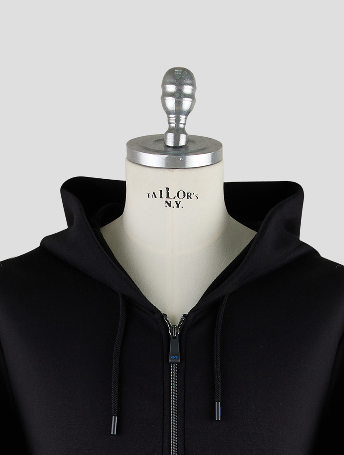 Kiton Knt Black Viscose Ea Sweater Full Zip