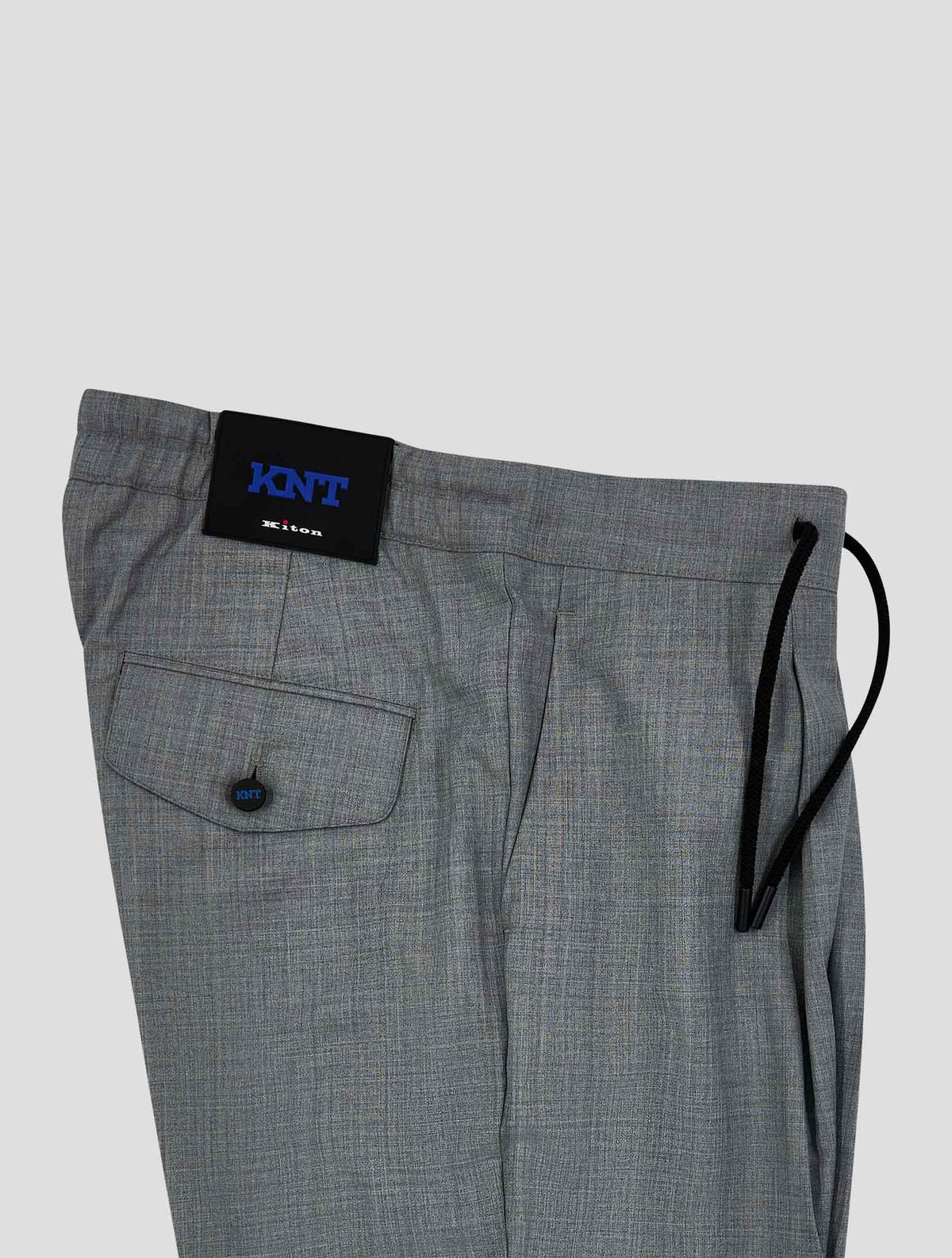 Kiton Knt Gray Wool Pants