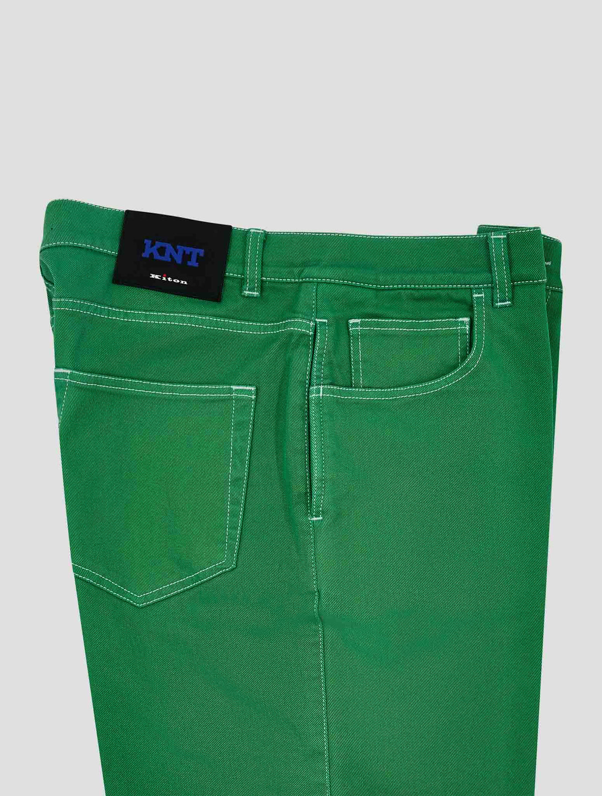 Kiton Knt Green Cotton Ea Jeans