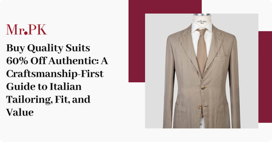 Buy Quality Suits 60% Off Authentic: A Craftsmanship-First Guide to Italian Tailoring, Fit, and Value