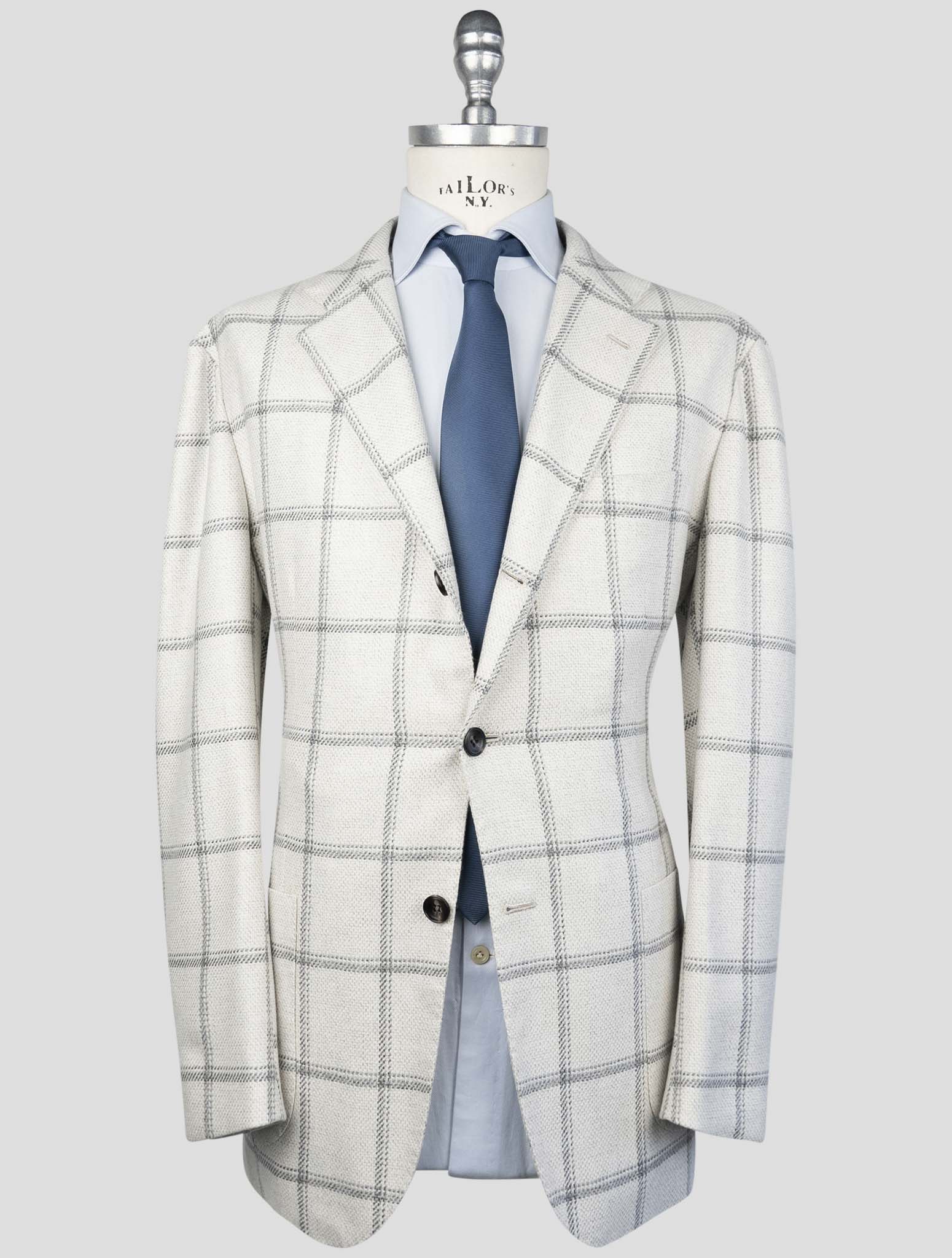 Kiton White Cashmere Blazer