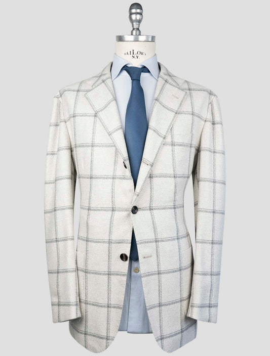 Kiton White Cashmere Blazer