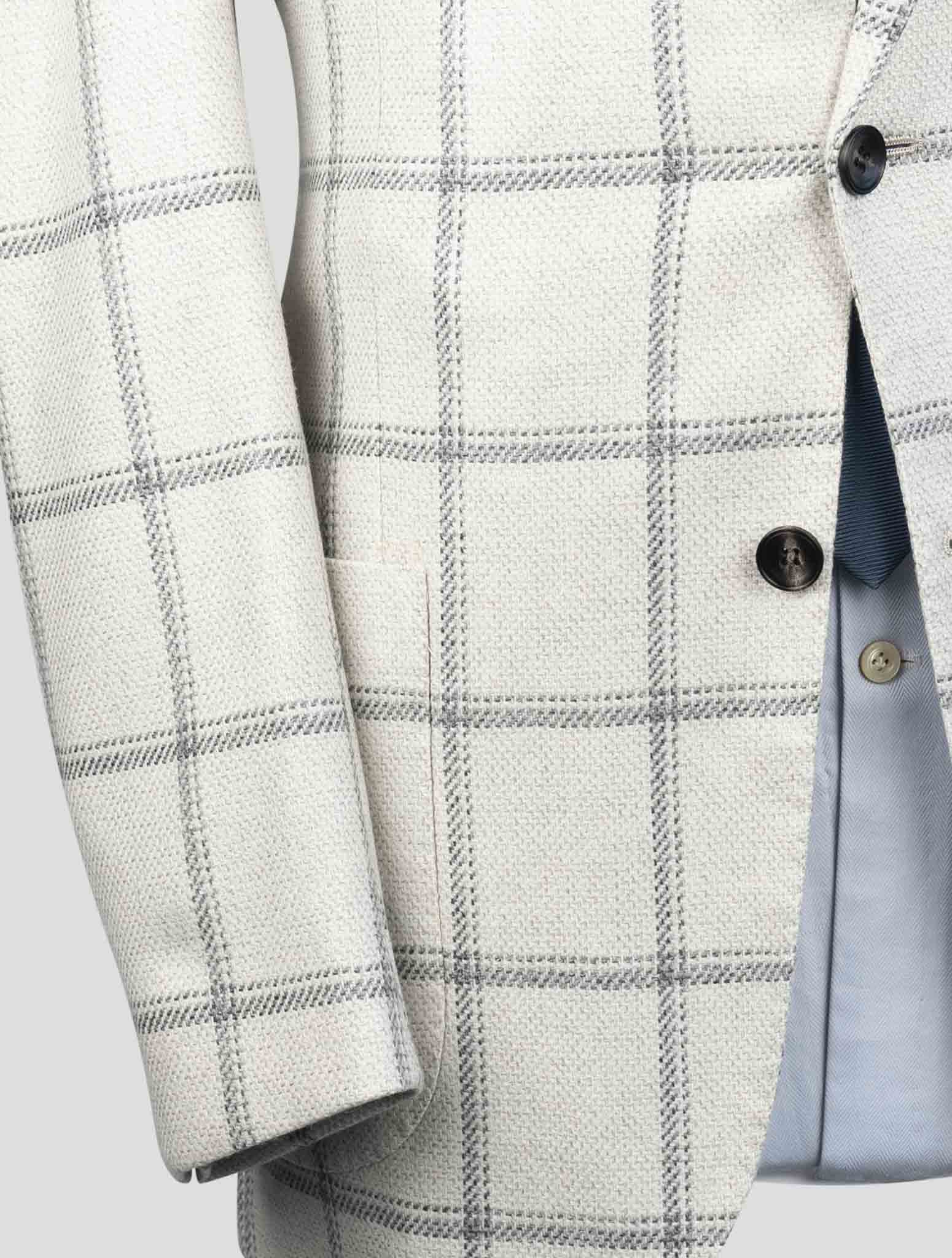 Kiton White Cashmere Blazer