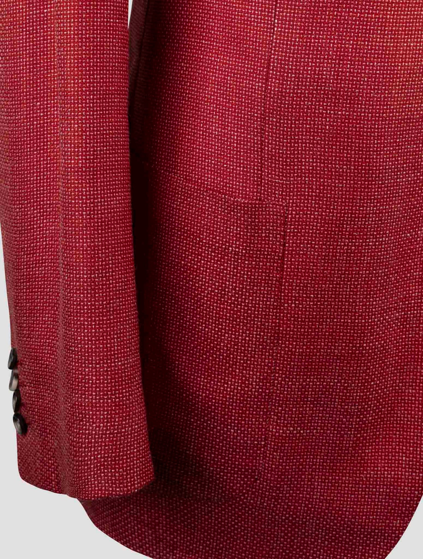 Kiton Red  Cashmere Linen Silk Blazer