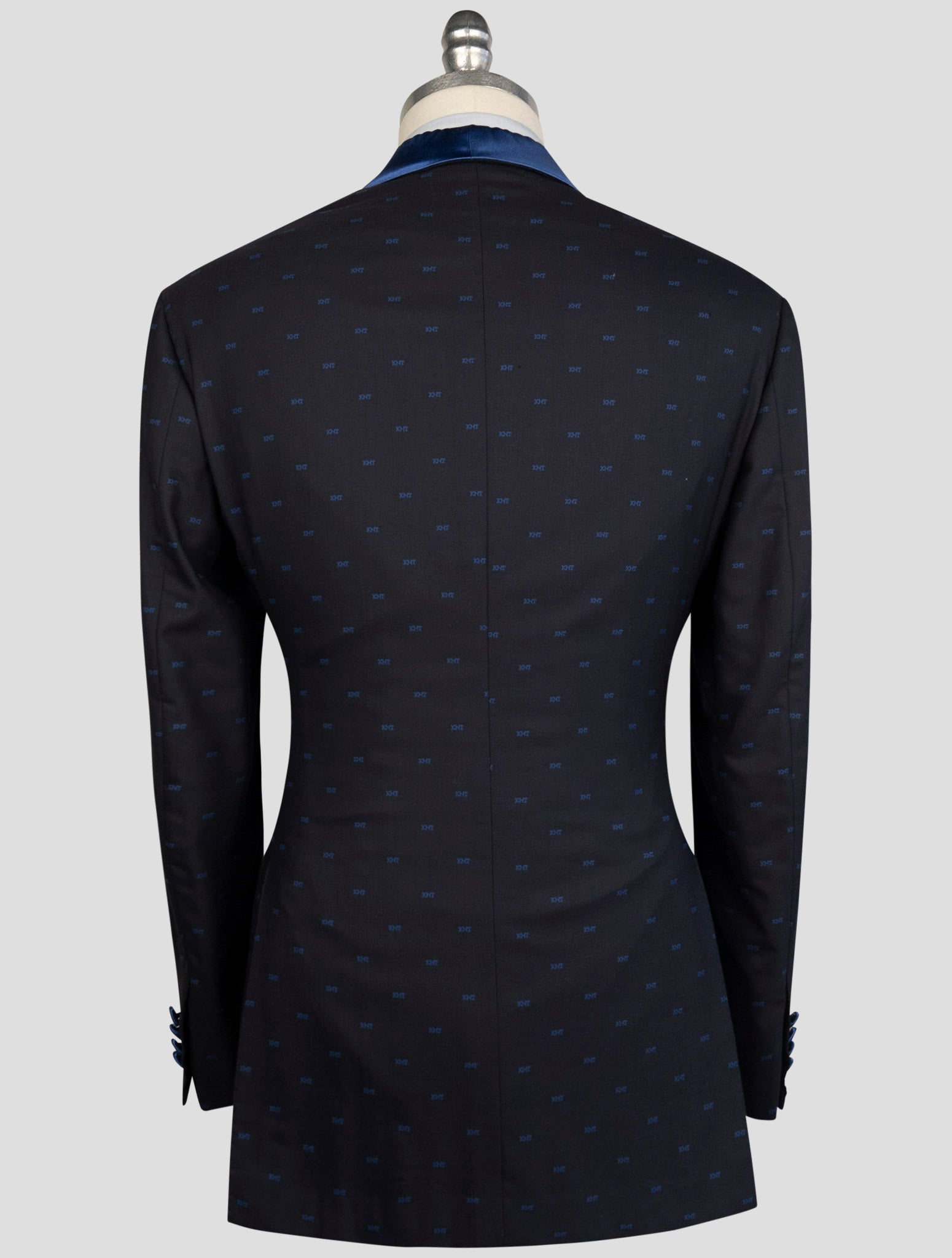 Kiton KNT Blue Virgin Wool Blazer Smoking