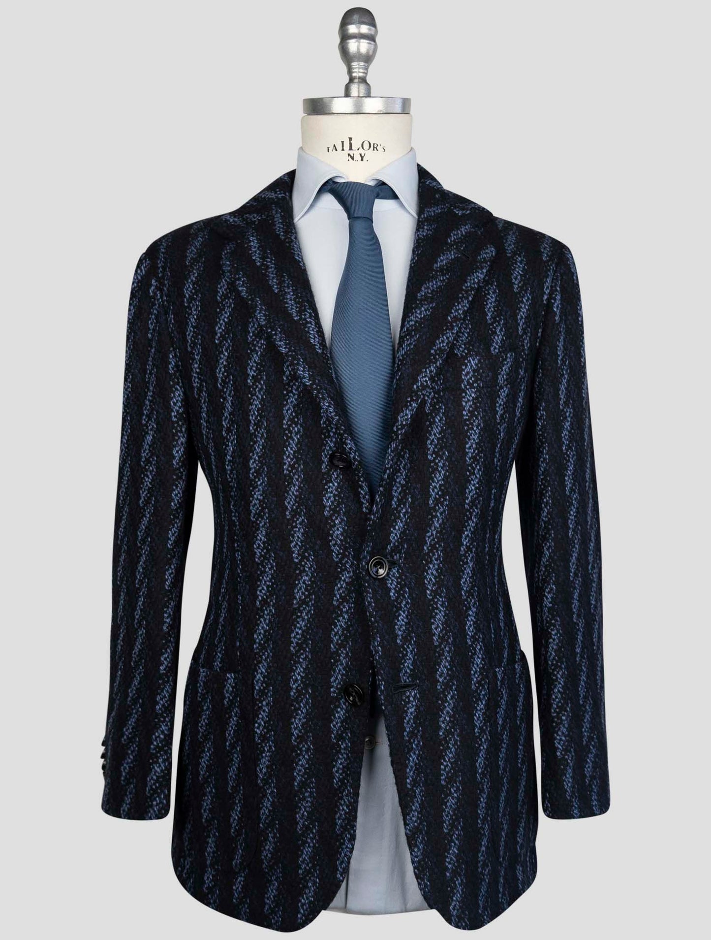 Kiton Blue Cashmere Blazer