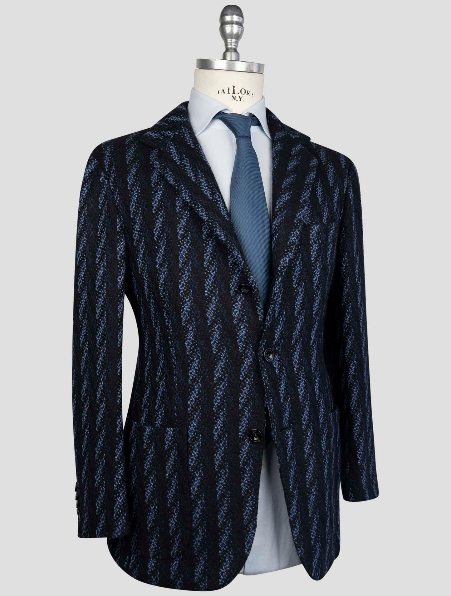 Kiton Blue Cashmere Blazer