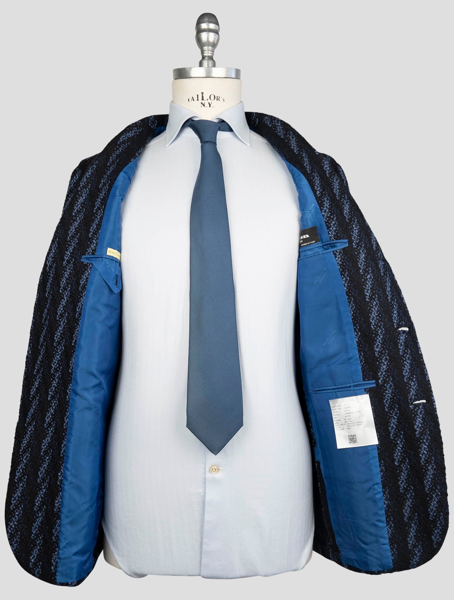 Kiton Blue Cashmere Blazer
