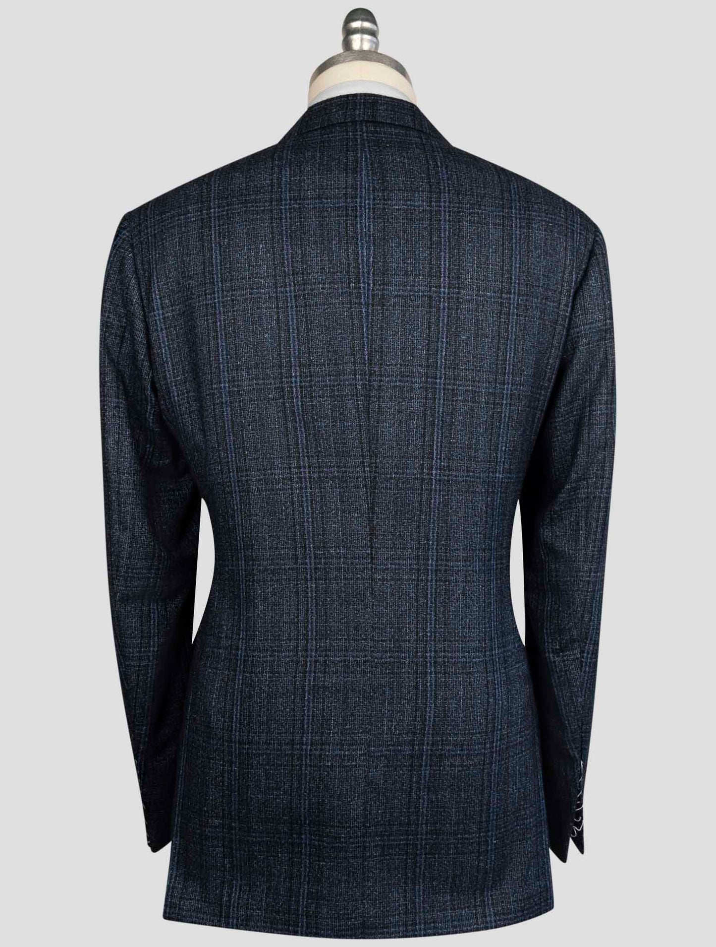 Kiton Blue Cashmere Silk Linen Blazer