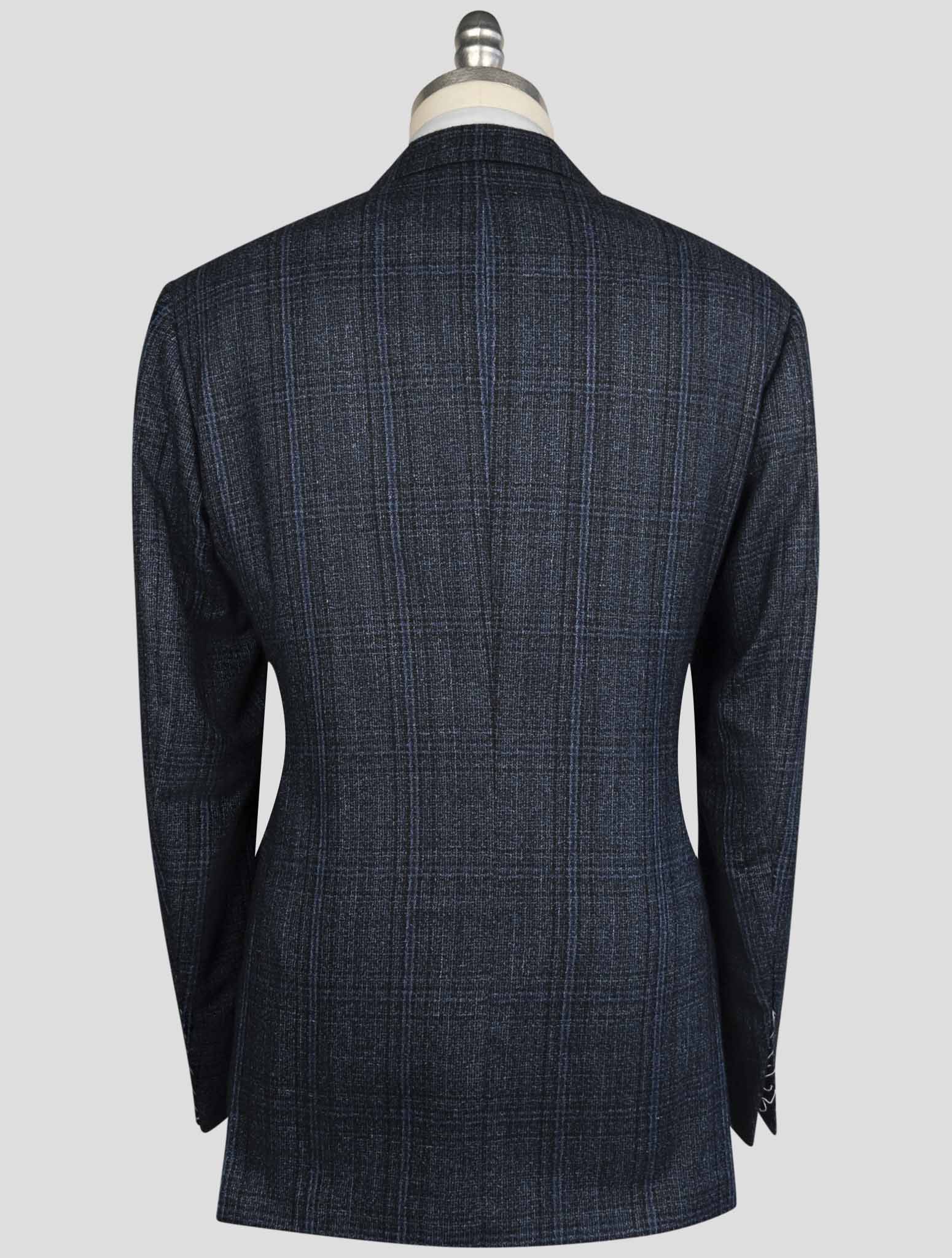Kiton Blue Cashmere Silk Linen Blazer