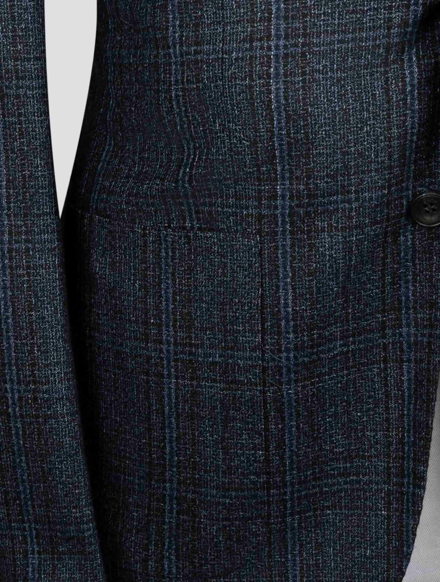 Kiton Blue Cashmere Silk Linen Blazer