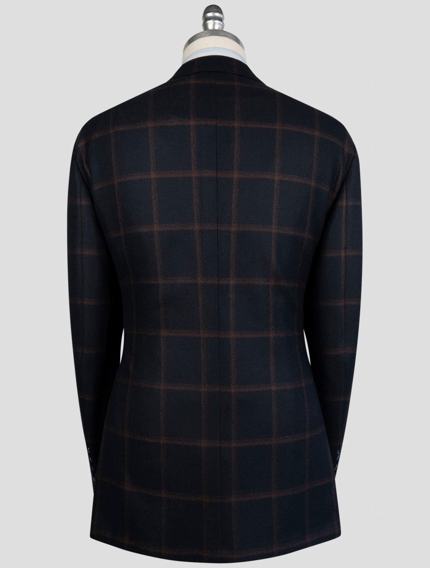 Kiton Blue Brown Cashmere Blazer