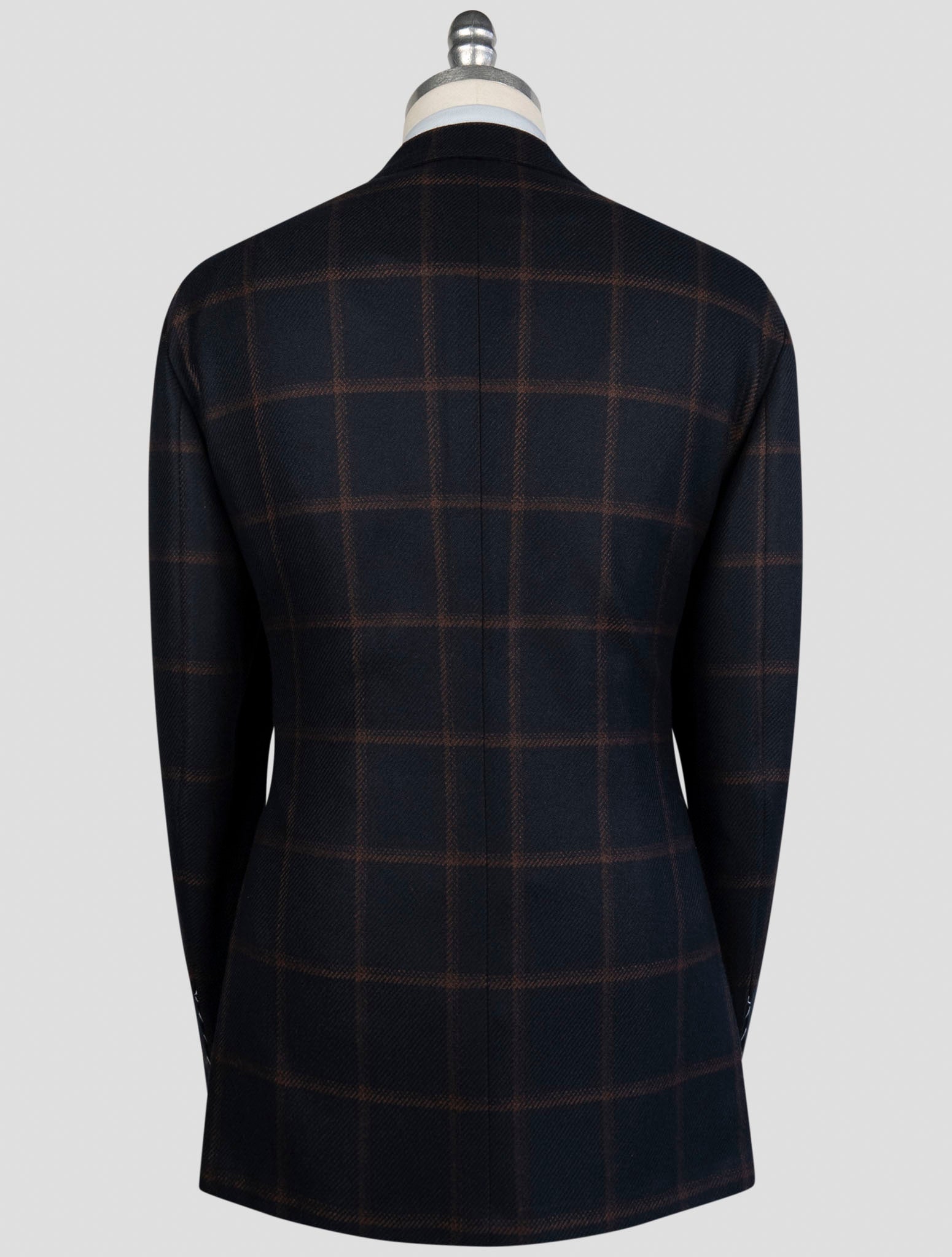 Kiton Blue Brown Cashmere Blazer