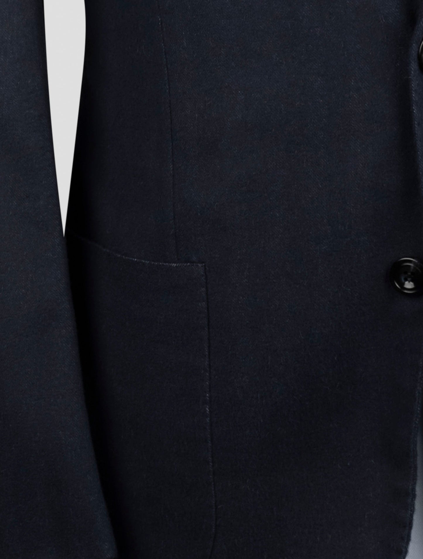 Kiton Blue Vicuna Perù Silk Blazer