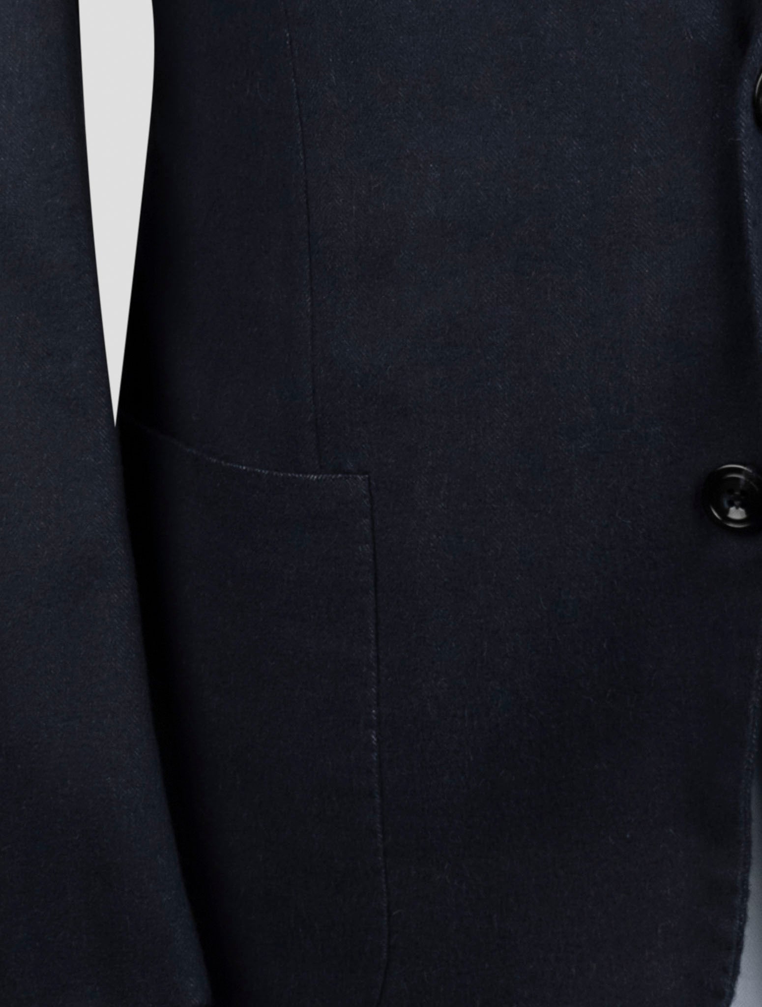 Kiton Blue Vicuna Perù Silk Blazer