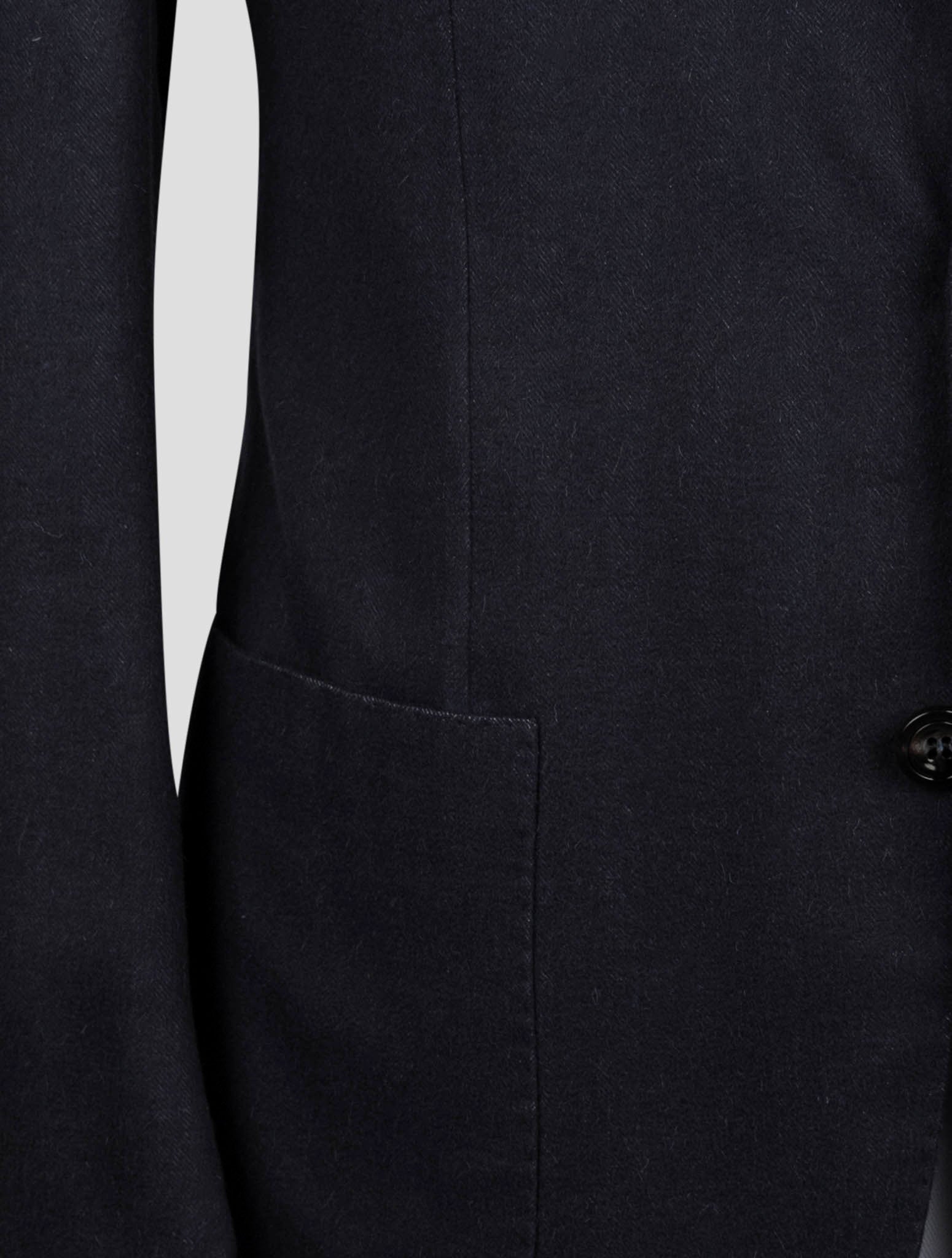 Kiton Blue Vicuna Perù Silk Blazer