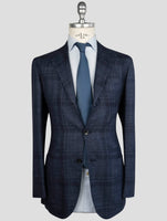 Kiton Blue Cashmere Silk Linen Blazer