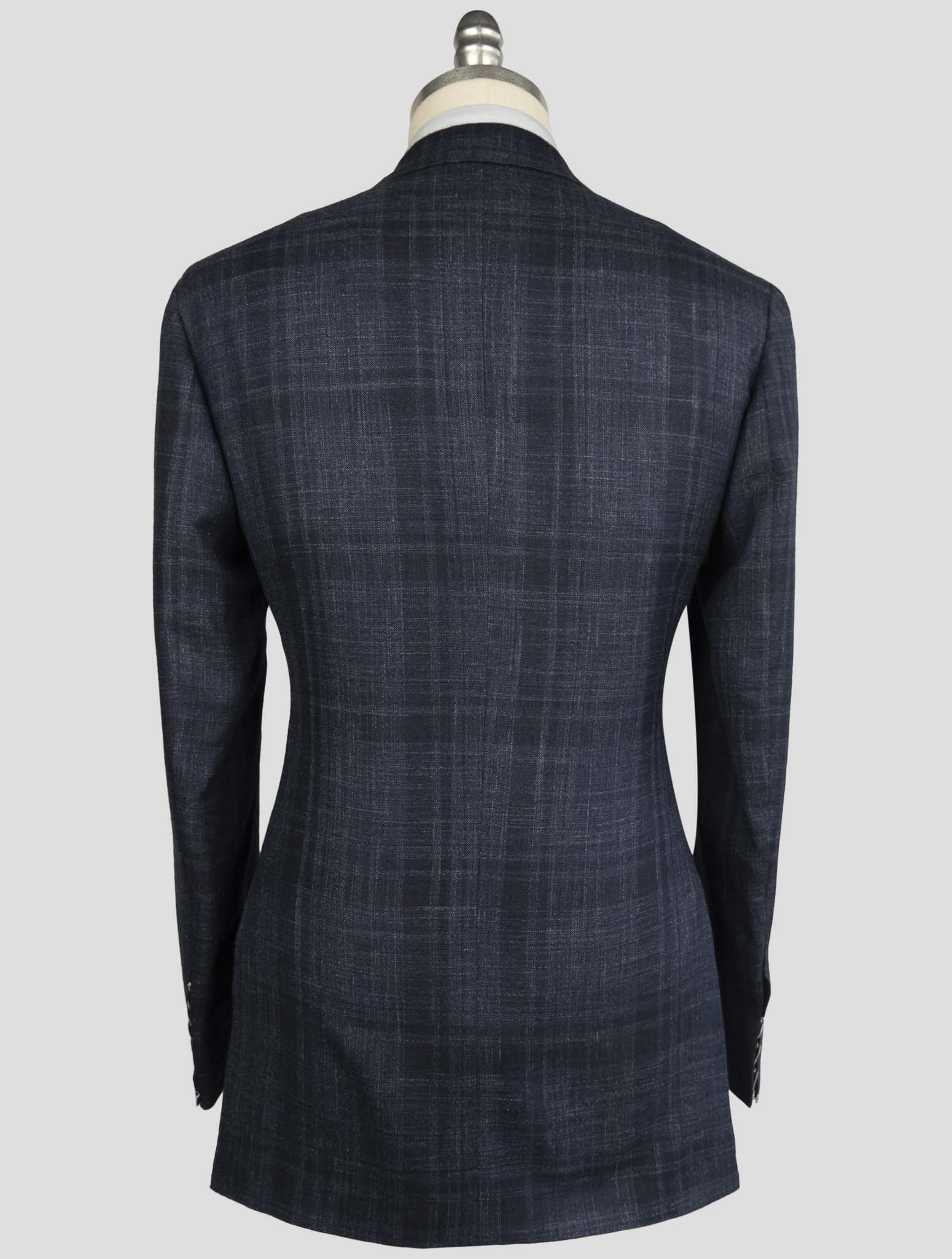 Kiton Blue Cashmere Silk Linen Blazer