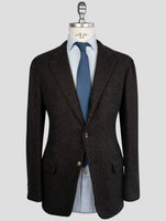 Kiton Blue Brown Cashmere Silk Blazer
