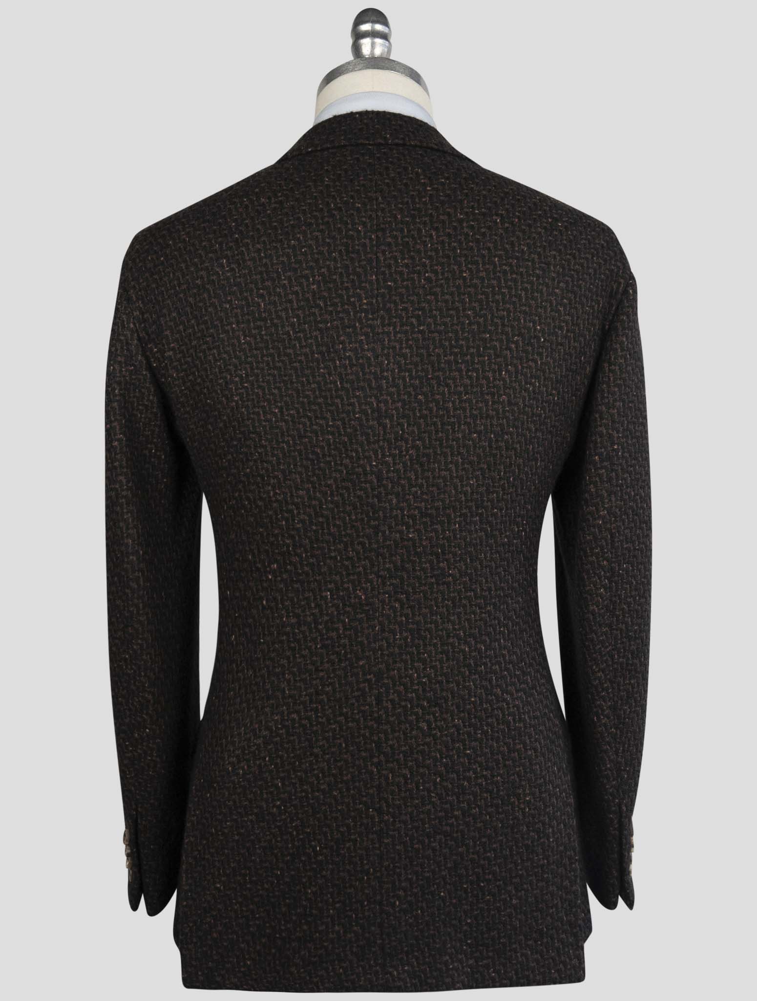 Kiton Blue Brown Cashmere Silk Blazer