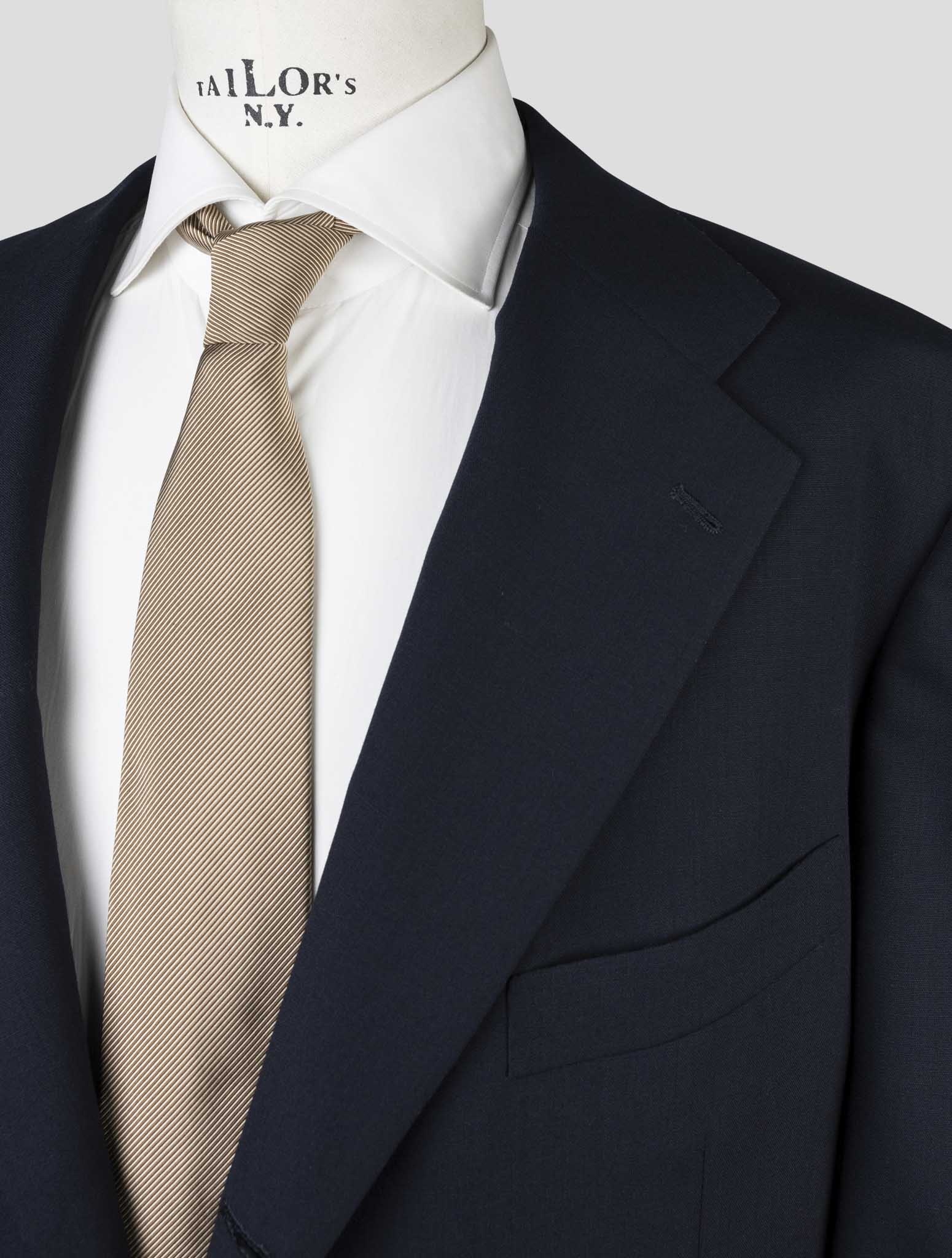 Kiton Blue Wool Blazer