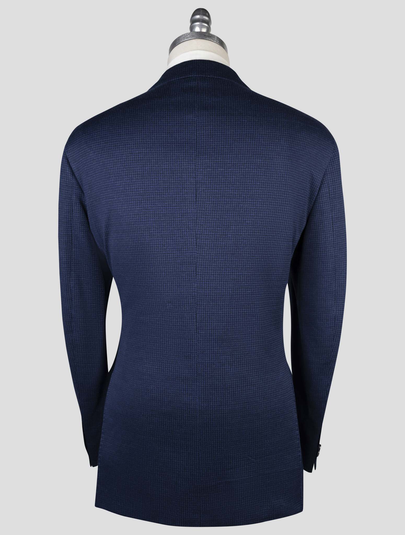 Kiton Blue Linen Cotton Blazer