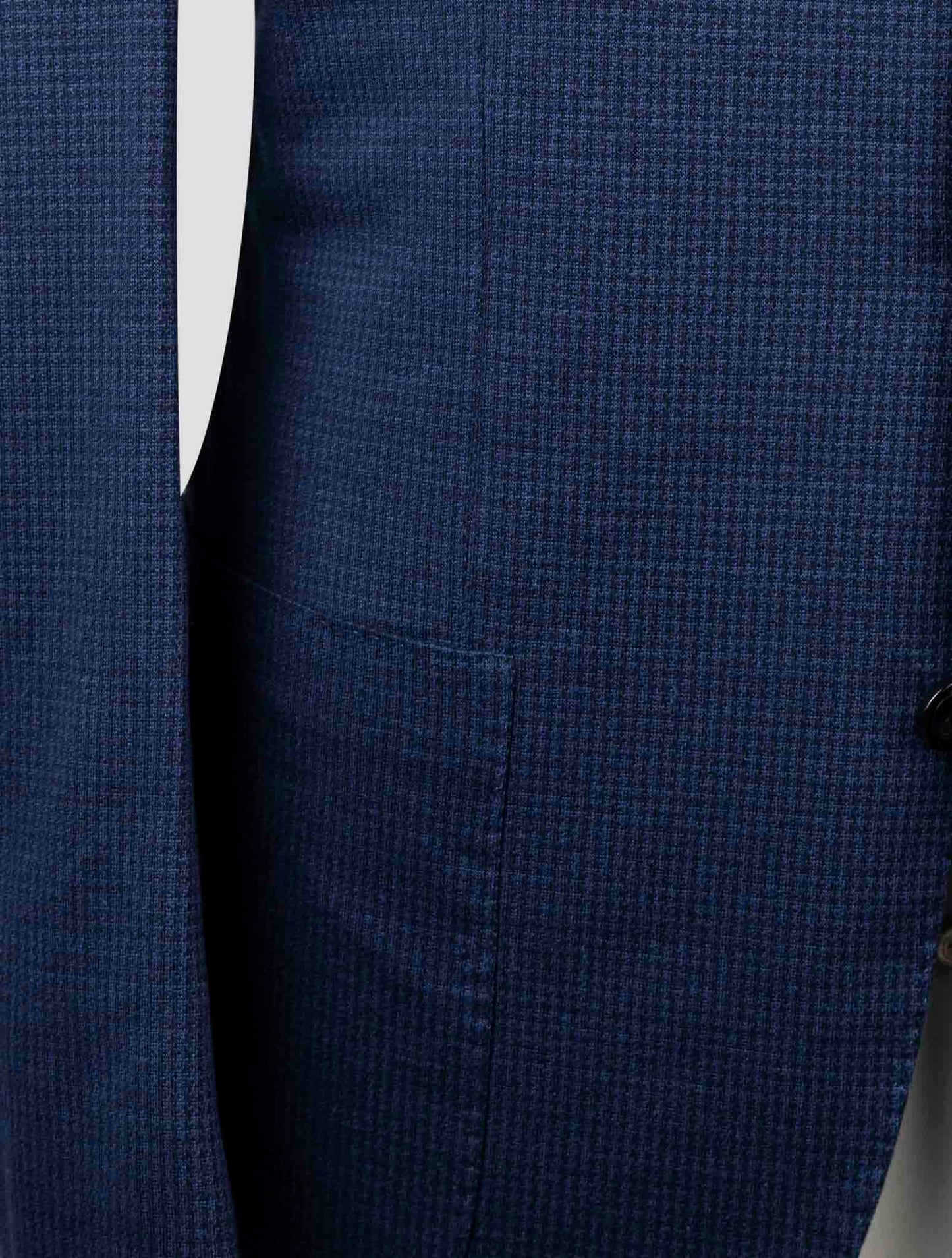 Kiton Blue Linen Cotton Blazer