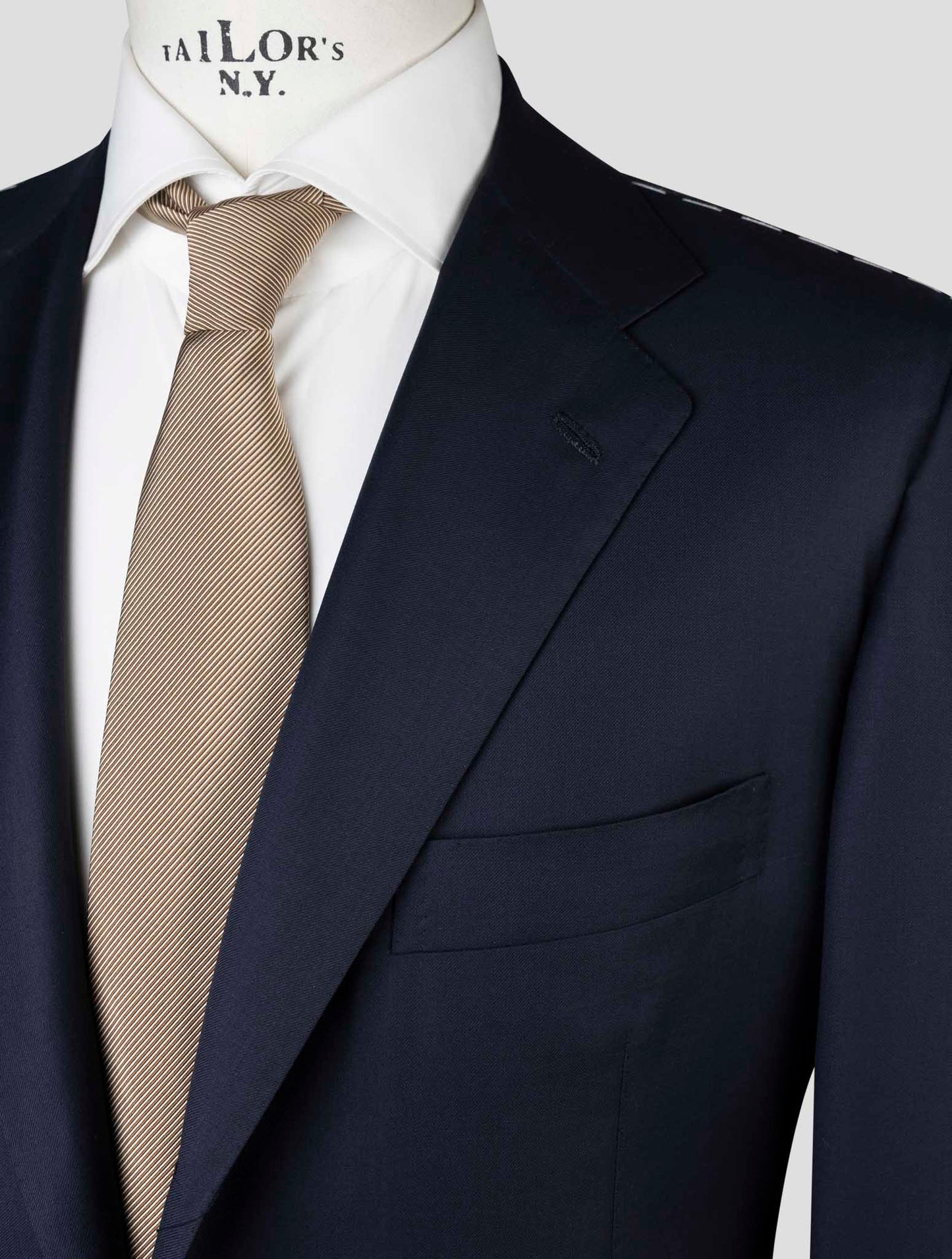 Kiton Blue Wool Blazer