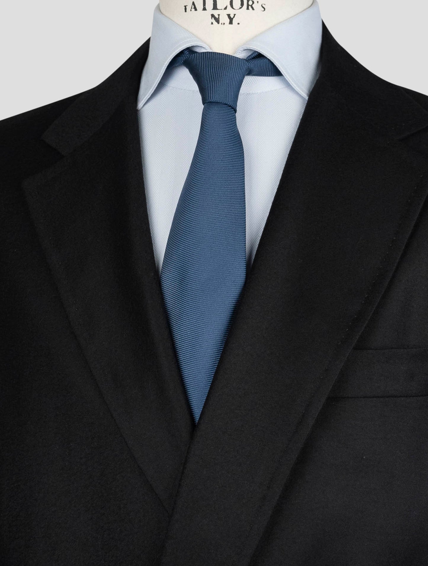 Kiton Blue Virgin Wool Blazer