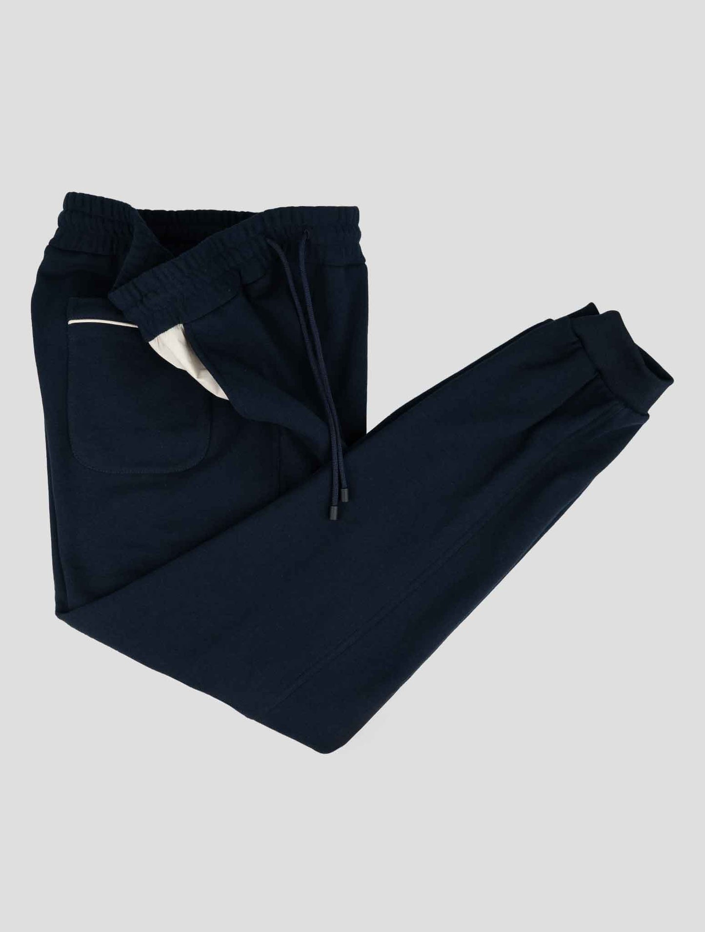 Kiton Blue Cotton Ea Jogging Pants