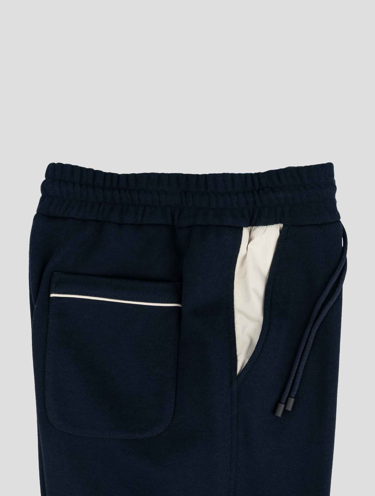 Kiton Blue Cotton Ea Jogging Pants