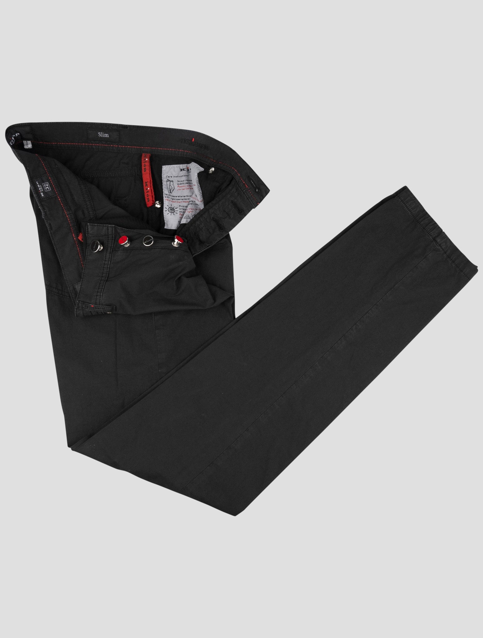 Kiton Black Cotton Ea Jeans