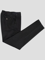 Kiton Black Cotton Cashmere Ea Pants
