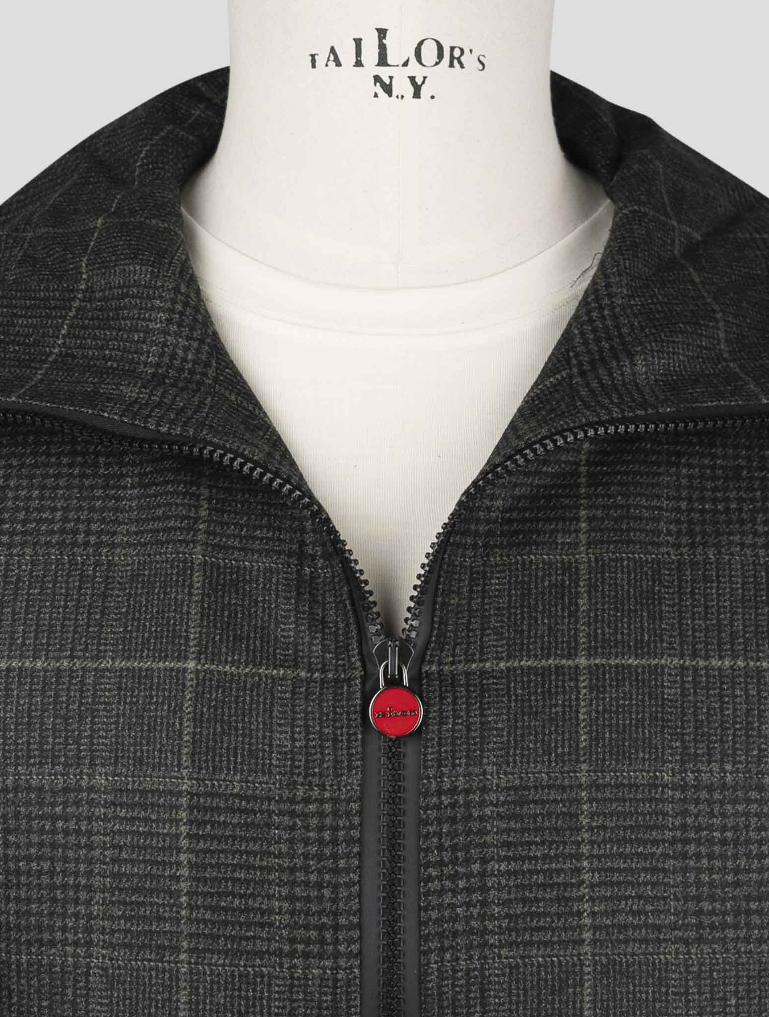 Kiton Green Virgin Wool Shirt Umbi