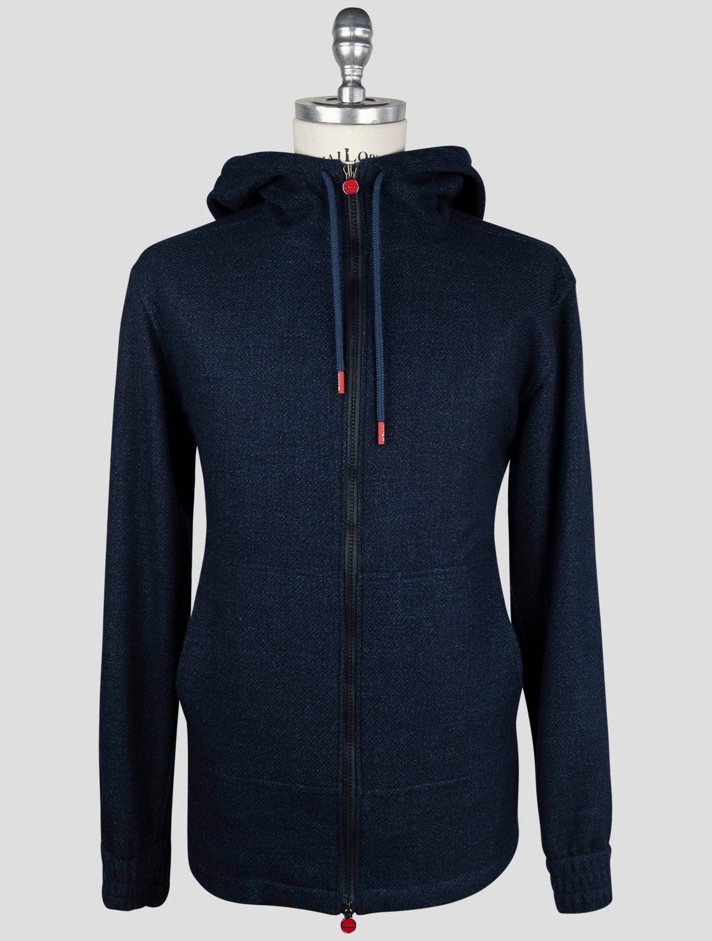 Kiton Blue Virgin Wool Silk Linen Shirt Umbi