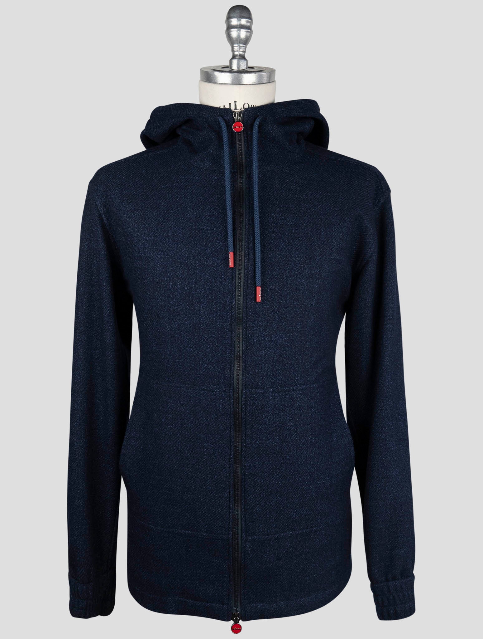 Kiton Blue Virgin Wool Silk Linen Shirt Umbi