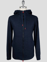 Kiton Blue Virgin Wool Silk Linen Shirt Umbi