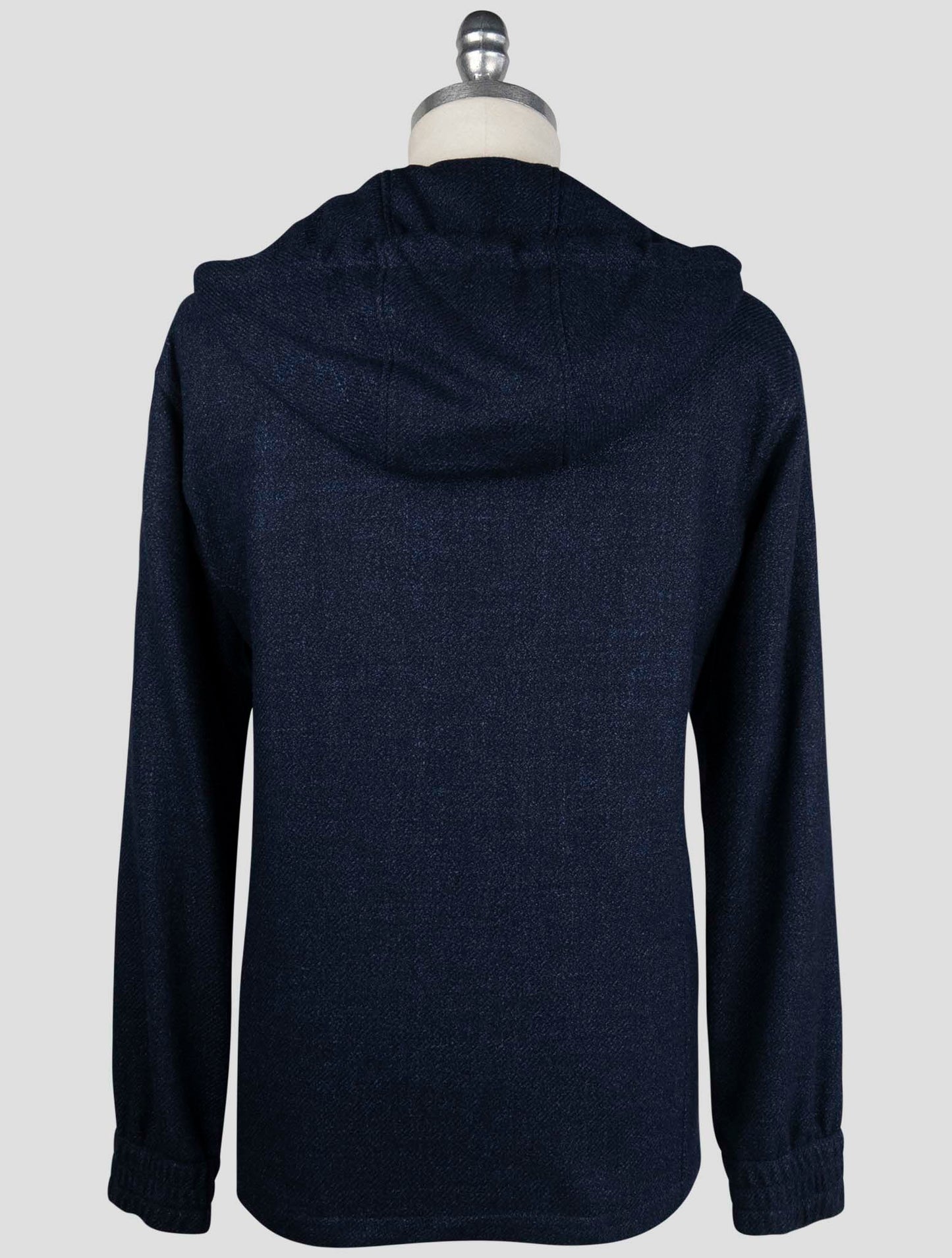 Kiton Blue Virgin Wool Silk Linen Shirt Umbi