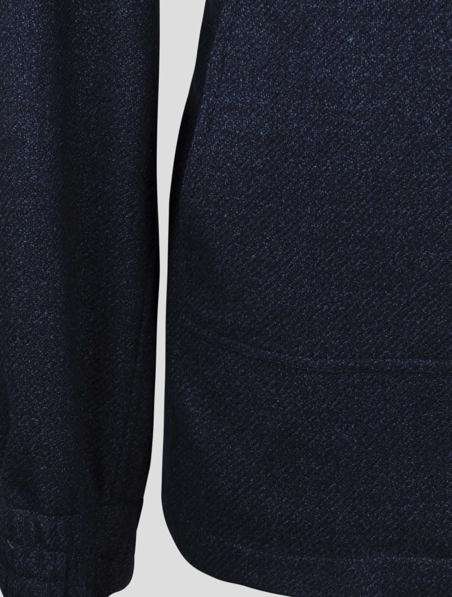 Kiton Blue Virgin Wool Silk Linen Shirt Umbi