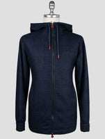 Kiton Blue Virgin Wool Silk Linen Shirt Umbi