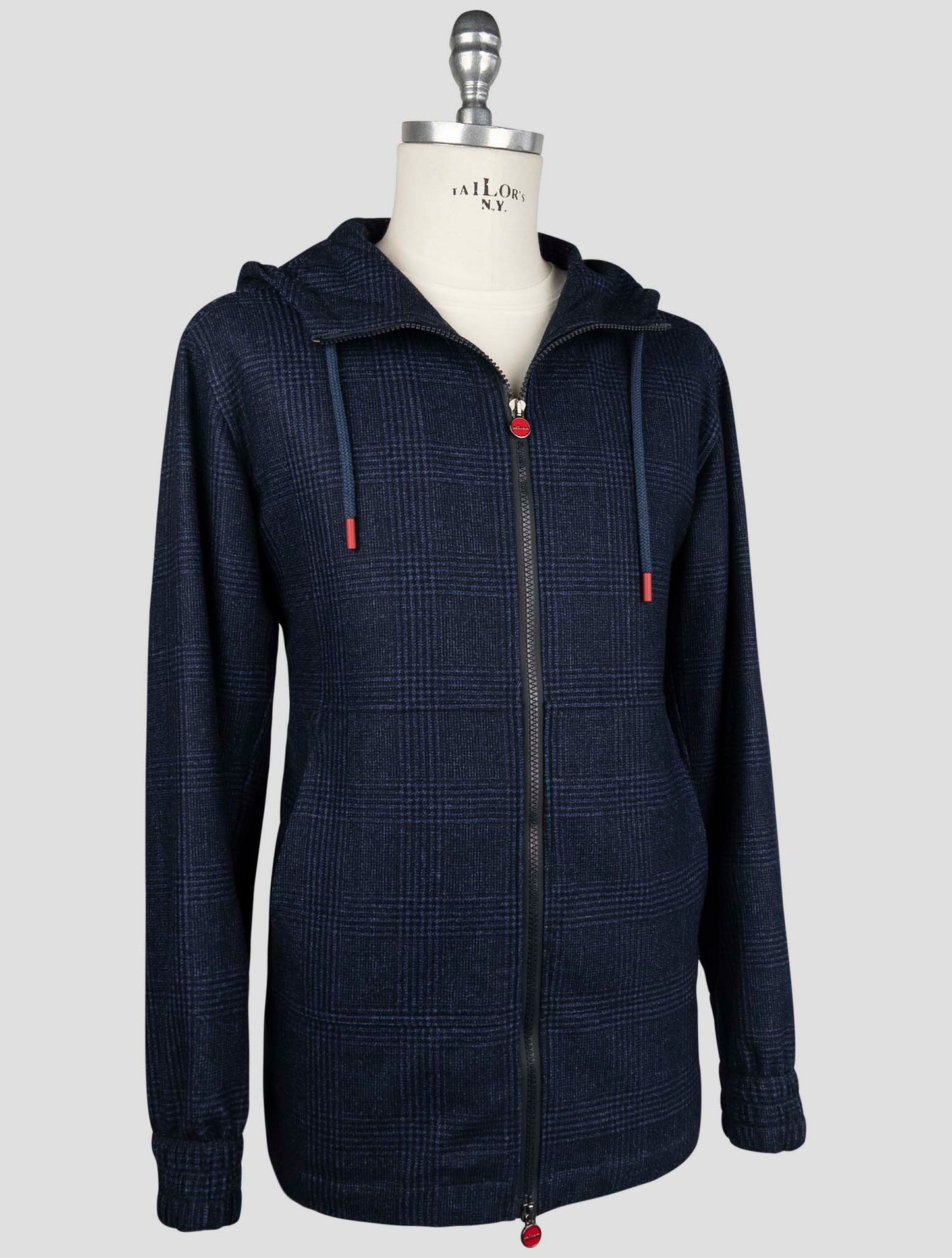 Kiton Blue Virgin Wool Silk Linen Shirt Umbi