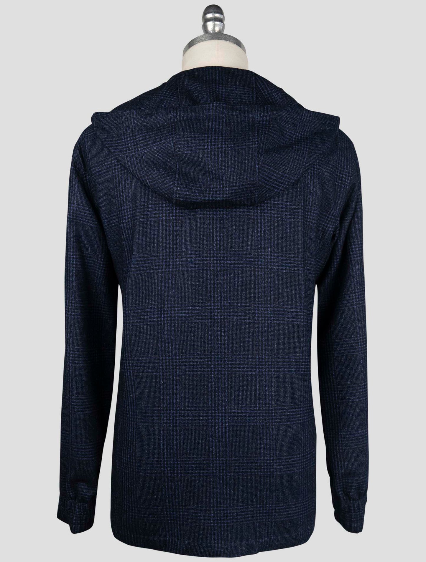 Kiton Blue Virgin Wool Silk Linen Shirt Umbi
