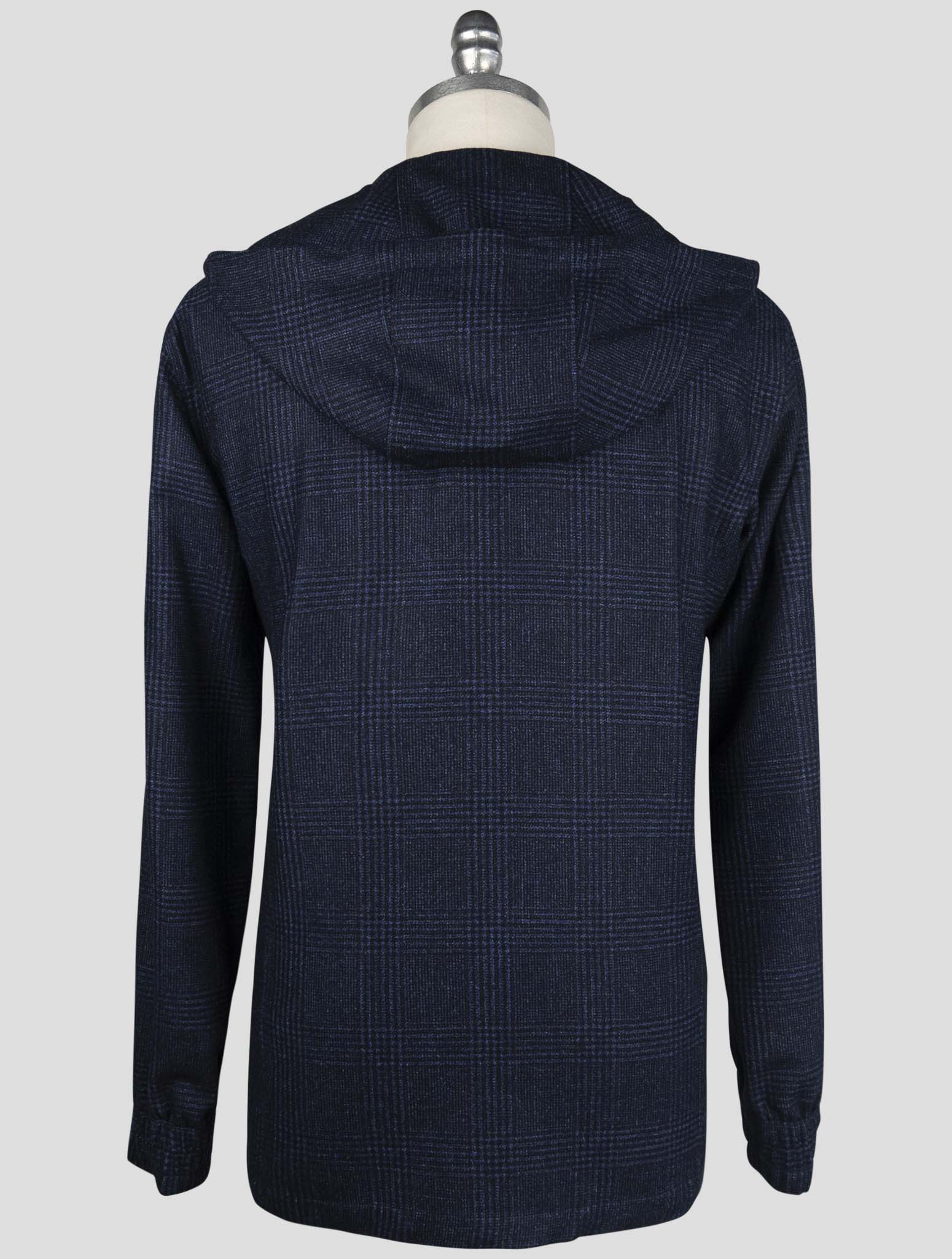 Kiton Blue Virgin Wool Silk Linen Shirt Umbi