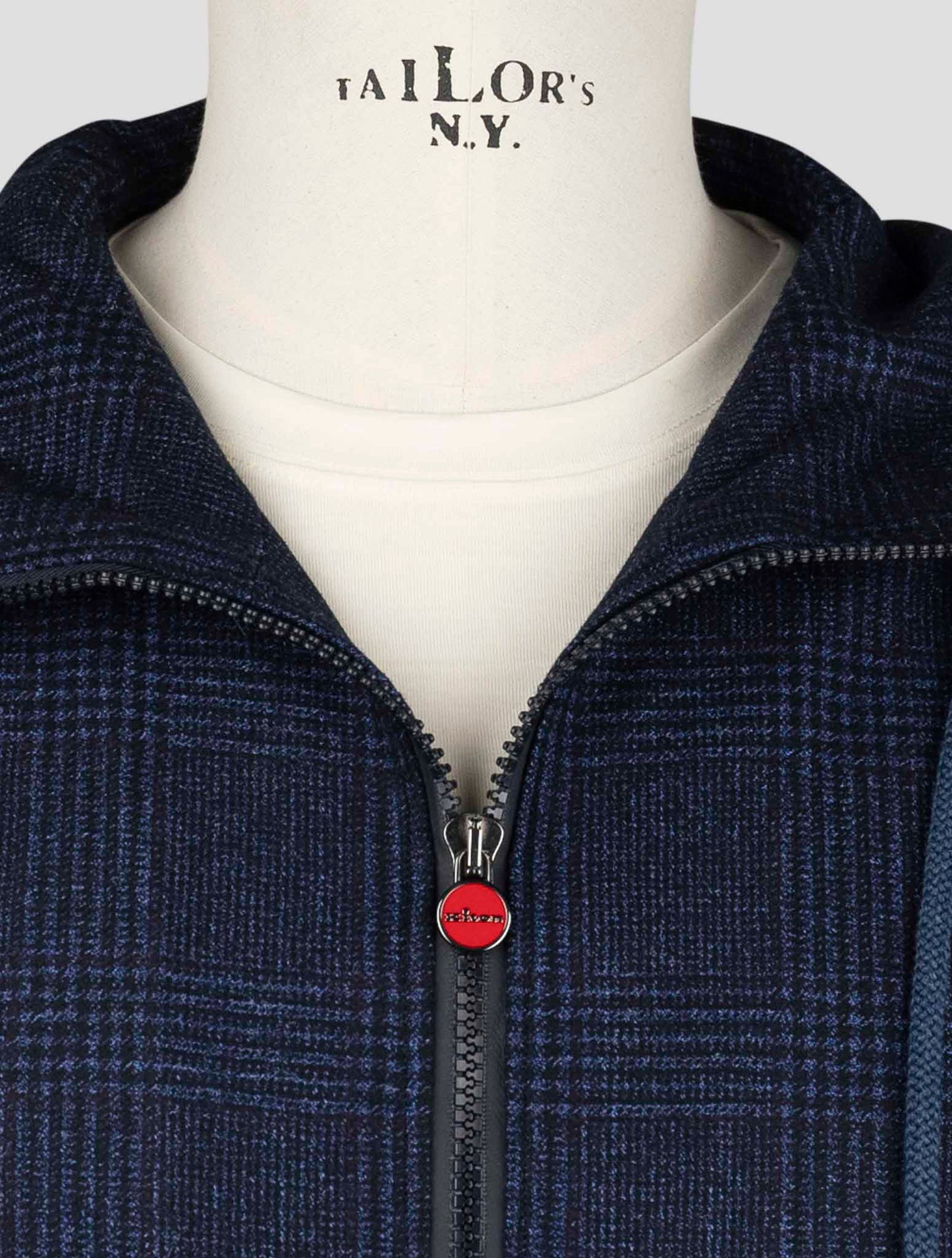 Kiton Blue Virgin Wool Silk Linen Shirt Umbi