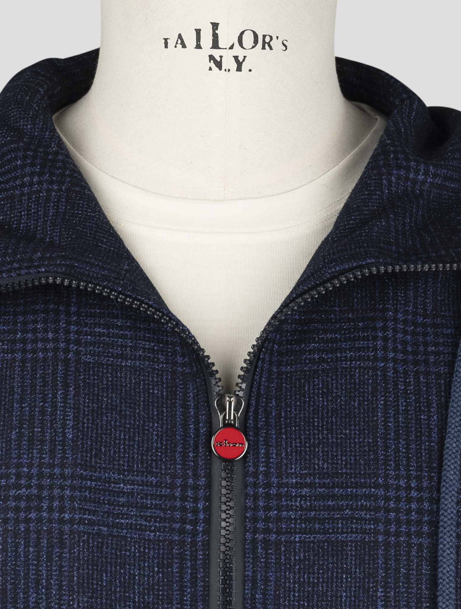 Kiton Blue Virgin Wool Silk Linen Shirt Umbi