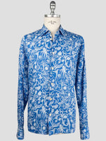 Kiton Blue Linen Shirt