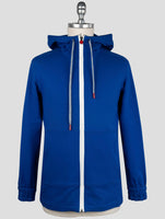 Kiton Blue Cotton Ea Shirt Umbi