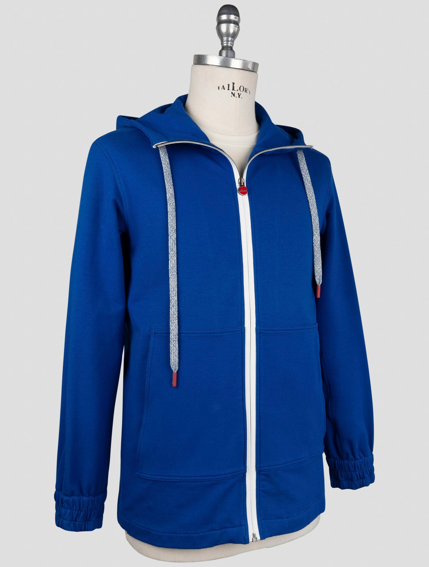 Kiton Blue Cotton Ea Shirt Umbi